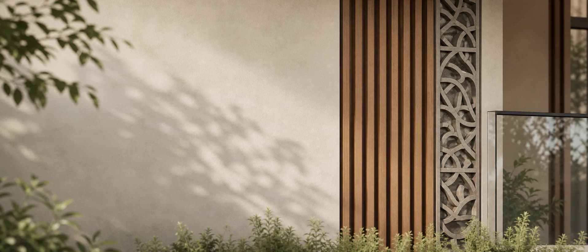 Facade material and landscape texture study